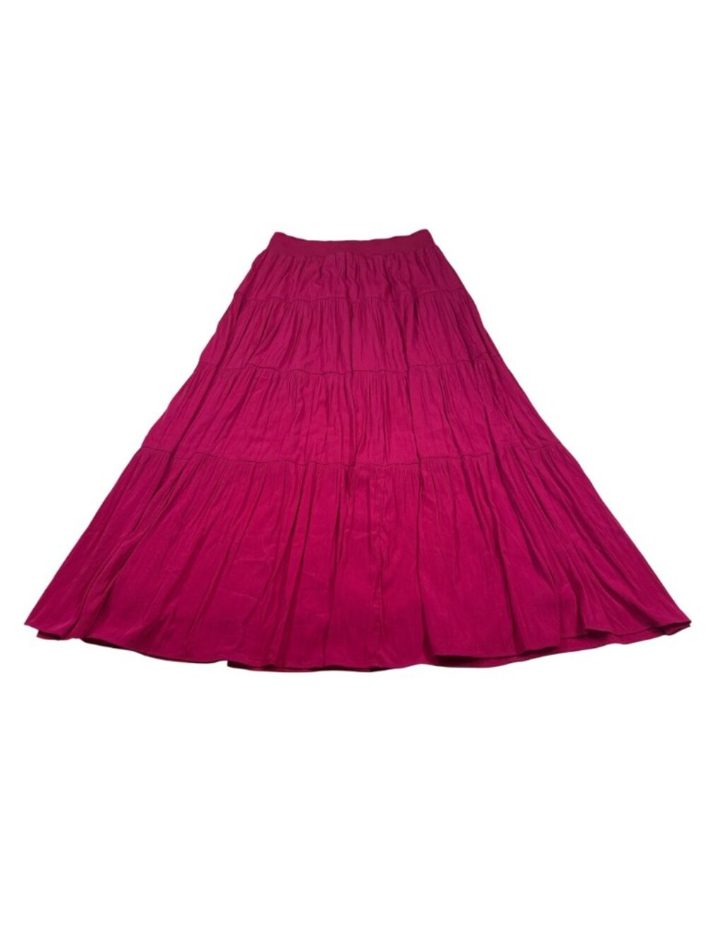 NWT Chicos Tiered Botanic Berry Maxi Skirt size 1 (US 8/10) Smocked Waist (JJ650 - Picture 9 of 9